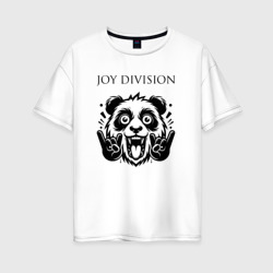 Женская футболка хлопок Oversize Joy Division - rock panda