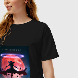 Женская футболка хлопок Oversize Восхождение в тени Сид Кагэно - фото 2