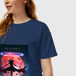 Женская футболка хлопок Oversize Восхождение в тени Сид Кагэно - фото 2