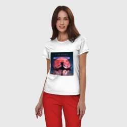 Женская пижама с белой футболкой хлопок Восхождение в тени Сид Кагэно - фото 2