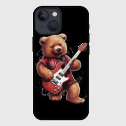 Большой плюшевый медведь  играет на гитаре – Чехол для iPhone 13 mini с принтом купить