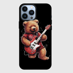 Большой плюшевый медведь  играет на гитаре – Чехол для iPhone 13 Pro Max с принтом купить
