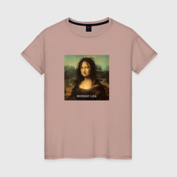 Monday Lisa – Женская футболка хлопок с принтом купить со скидкой в -20%