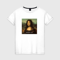 Monday Lisa – Женская футболка хлопок с принтом купить со скидкой в -20%