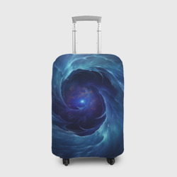 Темный синий космический мистический фон – Чехол для чемодана 3D с принтом купить