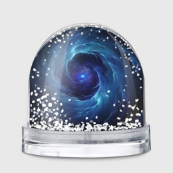 Темный синий космический мистический фон – Игрушка Снежный шар с принтом купить со скидкой в -20%
