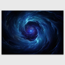 Темный синий космический мистический фон – Поздравительная открытка с принтом купить