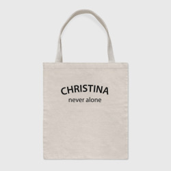 Шоппер BioNature Christina never alone - motto
