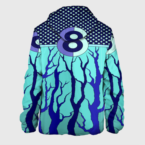 Мужская куртка 3D Turquoise abstraction, цвет 3D печать - фото 2