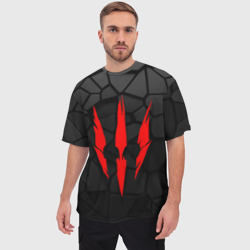 Мужская футболка oversize 3D Символ дикой охоты - фото 2