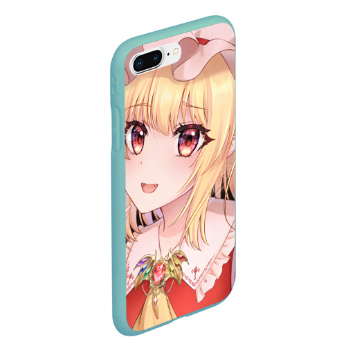 Чехол для iPhone 7Plus/8 Plus матовый Touhou Project Flandre heart smile , цвет мятный - фото 3