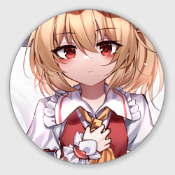 Круглый коврик для мышки Touhou Project Flandre милая улыбка