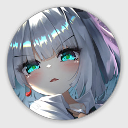 Круглый коврик для мышки Touhou Project Youmu Konpaku мило