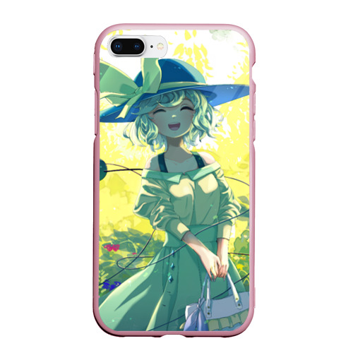 Чехол для iPhone 7Plus/8 Plus матовый Touhou Project Койши Комейдзи cute happy, цвет розовый