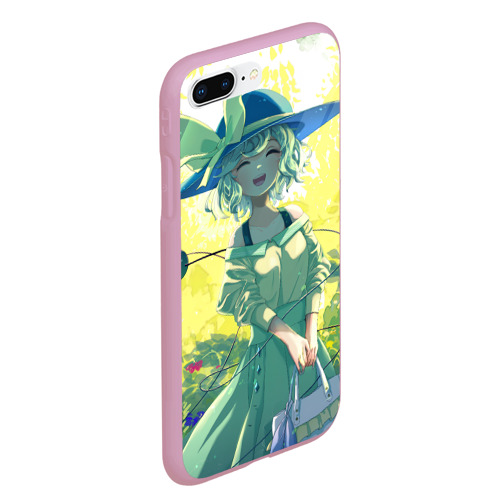 Чехол для iPhone 7Plus/8 Plus матовый Touhou Project Койши Комейдзи cute happy, цвет розовый - фото 3