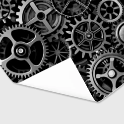 Бумага для упаковки 3D Стимпанк стальные механизмы паттерн - фото 2