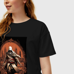 Женская футболка хлопок Oversize Assassin's creed древний Рим - фото 2
