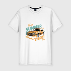 Мужская футболка хлопок Slim My Summer Car Toyota Corolla