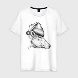 Новогодняя корова – Мужская футболка хлопок с принтом купить со скидкой в -20%