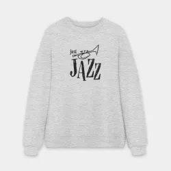 Мужской свитшот oversize без начеса хлопок Just jazz in black