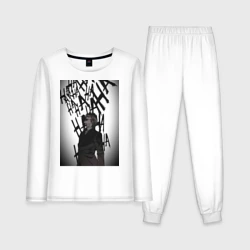 Женская пижама с лонгсливом хлопок Тетрадь смерти - смех Ягами Лайта: ха-ха