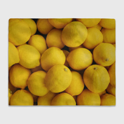 Желтые лимоны – Плед 3D с принтом купить со скидкой в -14%