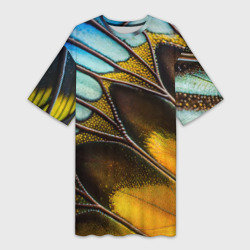 Платье-футболка 3D Крыло тропической бабочки 