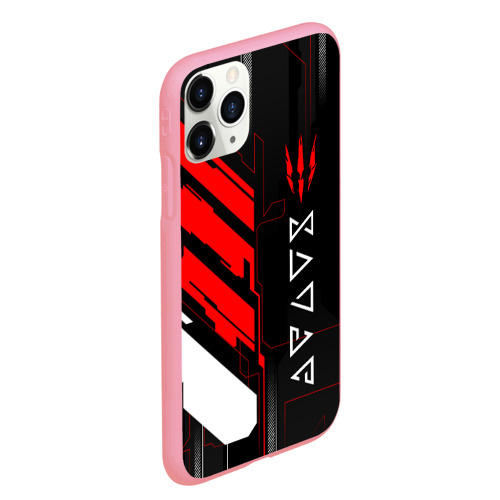 Чехол для iPhone 11 Pro Max матовый The Witcher - Кибер, цвет баблгам - фото 3