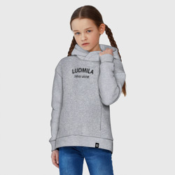 Детское худи Oversize хлопок Ludmila never alone - motto - фото 2