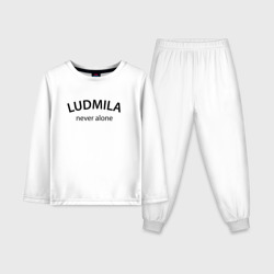 Детская пижама с лонгсливом хлопок Ludmila never alone - motto