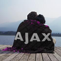 Плед с принтом Ajax pro football по-горизонтали для любого человека, вид спереди №3. Цвет основы: 3d (велсофт)