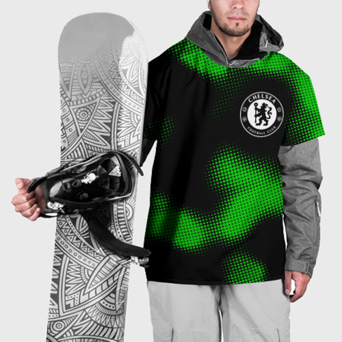 Накидка на куртку 3D Chelsea sport halftone, цвет 3D печать