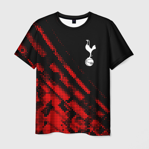 Мужская футболка с принтом Tottenham sport grunge, вид спереди №1