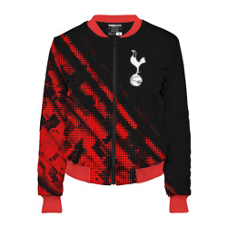 Женский бомбер 3D Tottenham sport grunge