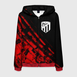 Мужская толстовка 3D на молнии Atletico Madrid sport grunge