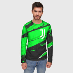 Мужской лонгслив 3D Juventus sport green - фото 2