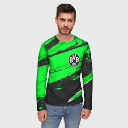 Мужской лонгслив 3D Borussia sport green - фото 2