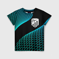 Детская футболка 3D Atletico Madrid football net
