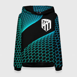 Женская толстовка 3D Atletico Madrid football net