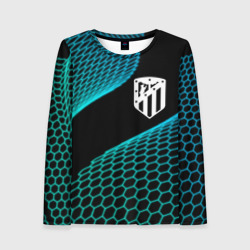 Женский лонгслив 3D Atletico Madrid football net