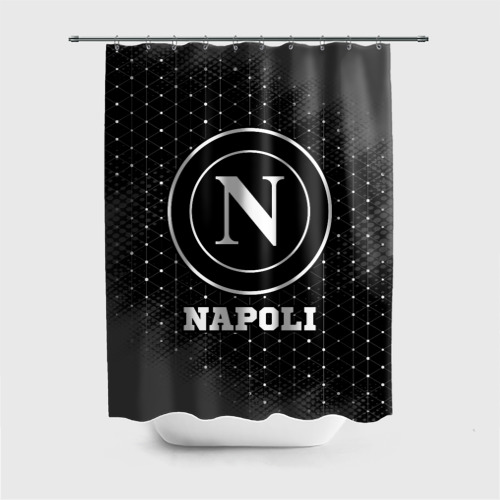 Штора 3D для ванной Napoli sport на темном фоне