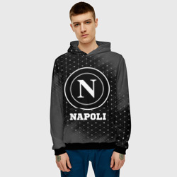 Мужская толстовка 3D Napoli sport на темном фоне - фото 2