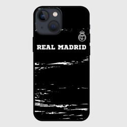 Чехол для iPhone 13 mini Real Madrid sport на темном фоне посередине