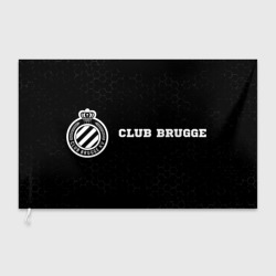 Флаг 3D Club Brugge sport на темном фоне по-горизонтали