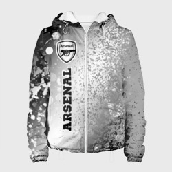 Женская куртка 3D Arsenal sport на светлом фоне по-вертикали