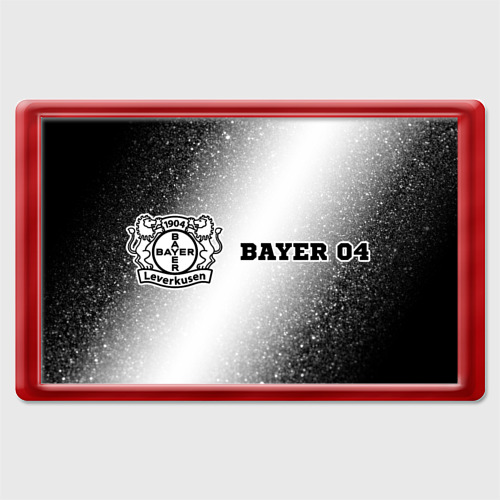 Магнит 45*70 Bayer 04 sport на светлом фоне по-горизонтали, цвет красный