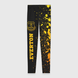 Леггинсы 3D Everton - gold gradient по-вертикали