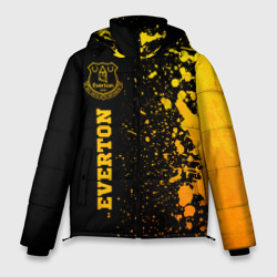 Мужская зимняя куртка 3D Everton - gold gradient по-вертикали