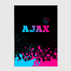 Постер Ajax - neon gradient посередине