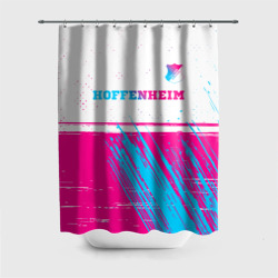 Штора 3D для ванной Hoffenheim neon gradient style посередине